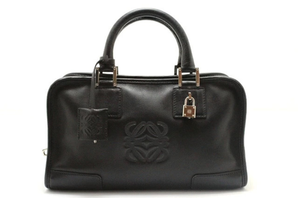 Loewe Amazona Handbag Black Leather